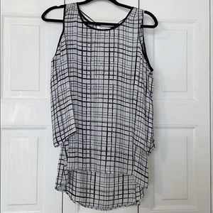 Cold Shoulder Long Sleeve Blouse